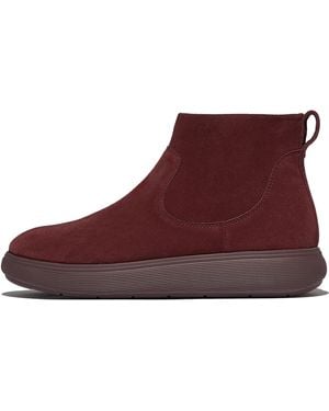 Fitflop Iq-Comff Suede Zip Ankle Boots - Brown