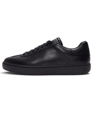 Fitflop The Dash T-Toe Leather Trainers - Black