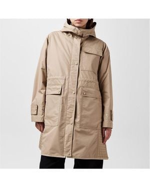 Moncler Hooded Down Waist Length Parka - Natural