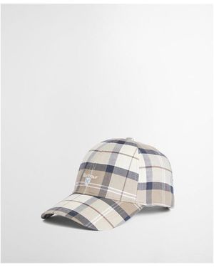 Barbour Tartan Sport Cap - White