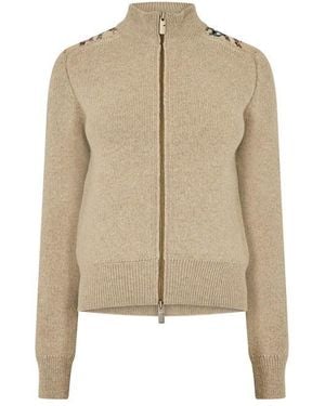 Burberry Burb Jemima Cmp Knitted Top - Natural