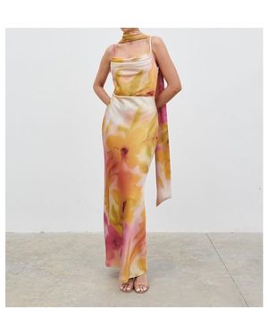 Pretty Lavish Keisha Scarf Maxi Dress - Orange
