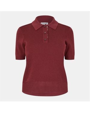 Burberry Burb Check Polo - Red