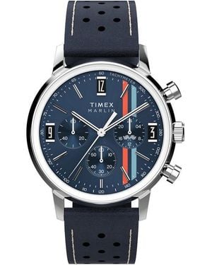 Timex Marlin Chronograph Watch - Blue