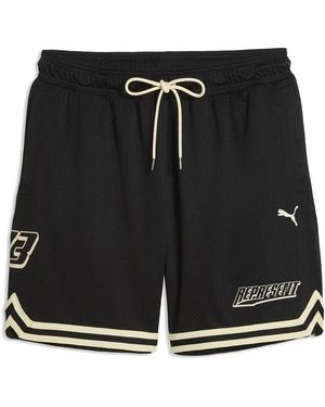 PUMA X REPRESENT Fleece Jogger Shorts - Black