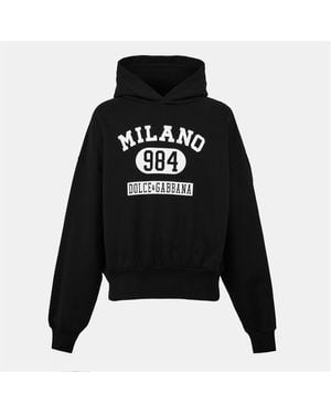 Dolce & Gabbana Dg Varsity Hoody Sn54 - Black