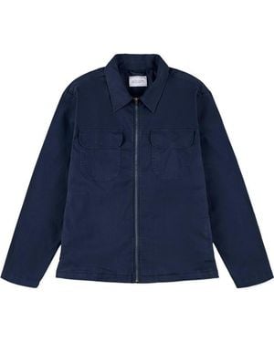 Albam Clarence Weather-Resistant Harrington Jacket - Blue