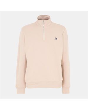 Paul Smith Half Zip Sweatshirt - Natural