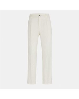 HUGO Felix242 D Straight Leg Trousers - White