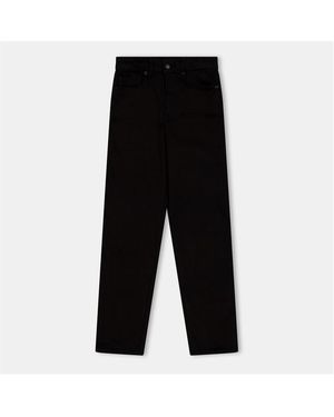 GOOD AMERICAN Nvr Fades Straight Leg Jeans - Black