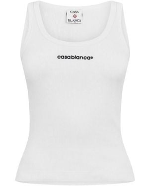 CASABLANCA Rib Tank - White