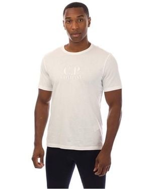 C.P. Company Embossed Logo T-Shirt - White