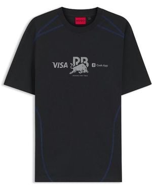 HUGO Vcarb Tee_01-Rb - Black