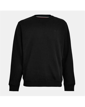 Replay Tonal Cotton Crew Sweatshirt - Black
