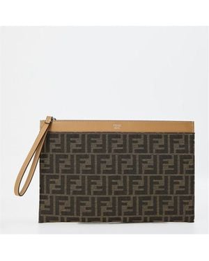 Fendi Ff Pouch Sn54 - Brown