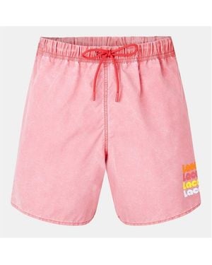 Lacoste Ombre Swim Shorts - Pink