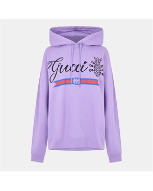 Gucci Pull Over Hoodie - Purple