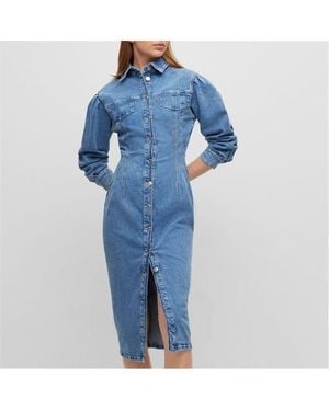 HUGO Gesina Denim Dress - Blue