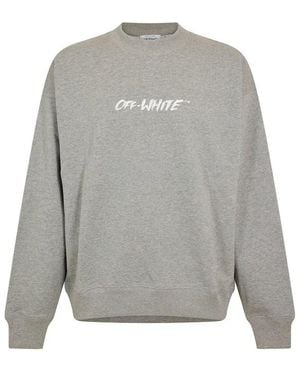 Off-White c/o Virgil Abloh Off Crew Sweatshirt - Grey