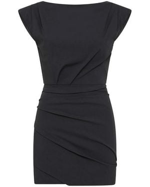 St. Agni Bateau Tuck Mini Dress - Black