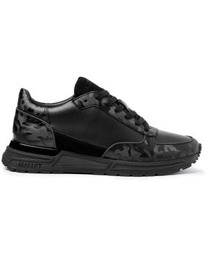 Mallet Popham Camo Trainers - Black