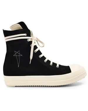 Rick Owens High-Top Trainers - Black