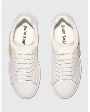 Palm Angels New Teddy Bear Tennis Court Trainers - White