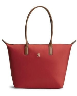 Tommy Hilfiger Popette Tote Bags - Red