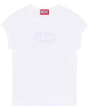 DIESEL T-angie Oval D T-shirt - Blue