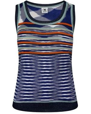 Missoni Knitted Tank Vest - Blue