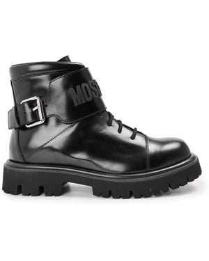 Moschino Biker Boots - Black