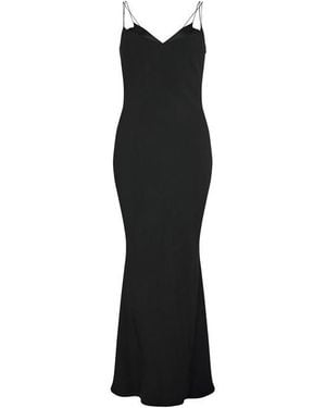 Tom Ford Bias Cocktail Long Maxi Dress - Black
