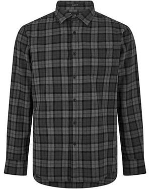 Replay Chequered Long Sleeve Patterned Shirt - Blue