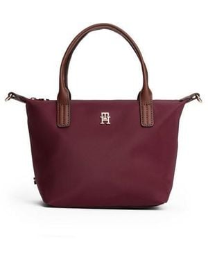 Tommy Hilfiger Popette Mini Tote Bags - Purple