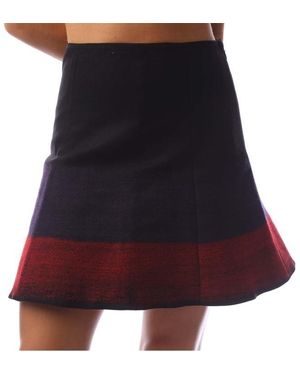 Emporio Armani Dip Dyed Flared Mini Skirt - Black