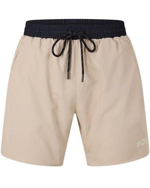 BOSS Sailfish Swim Shorts - Natural