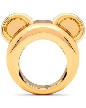 Moschino Teddy Ring - Metallic