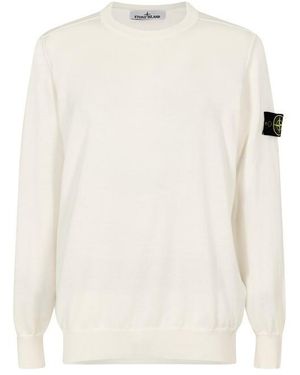 Stone Island Crew Neck Jumper - White