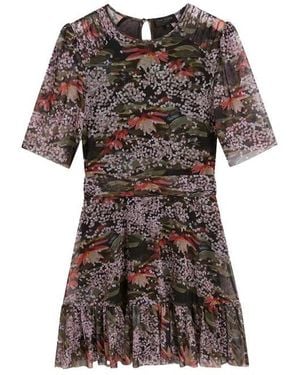 Ted Baker Mesh Midi Dress - Black