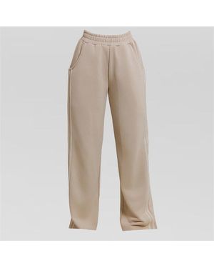Mars the Label Kiera Open Hem Fleece Jogging Bottoms - Natural