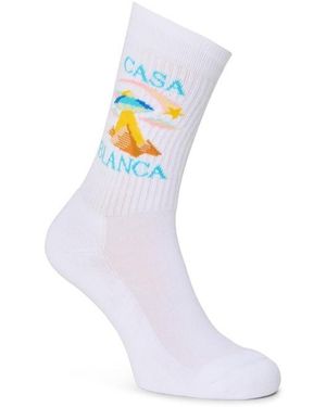 CASABLANCA Casa Phanta Sock Sn63 - Blue