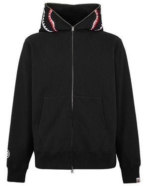 A Bathing Ape Zip Hoodie - Black