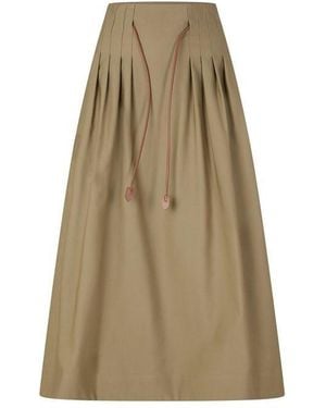 Max Mara Mxm Tempio Maxi Skirt - Natural