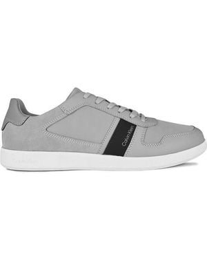 Calvin Klein Lace Up Mix Trainers - Grey