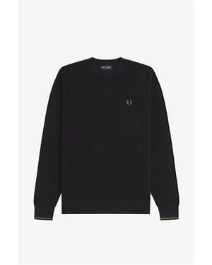 Fred Perry Fred Waff Jumper Sn64 - Black