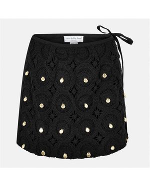 Never Fully Dressed Shell Mini Skirt - Black