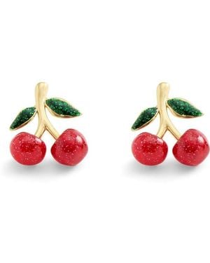 COACH Cherry Stud Earrings - Red