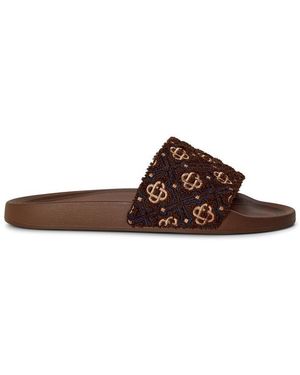 CASABLANCA Casa Mono Pool Slide Sn63 - Brown