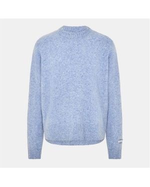 About Blank Mohair Long Sleeve Crew Neck Jumper - Blue