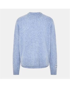 About Blank Mohair Long Sleeve Crew Neck Jumper - Blue